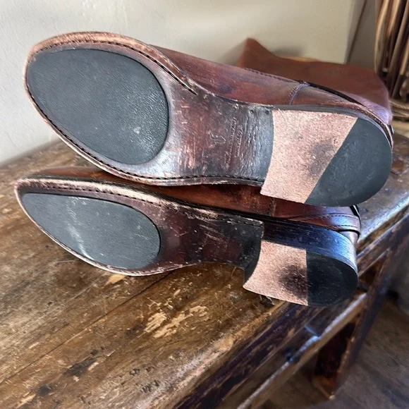 Frye Brown Leather Boots Size 8 - Picture 5 of 7